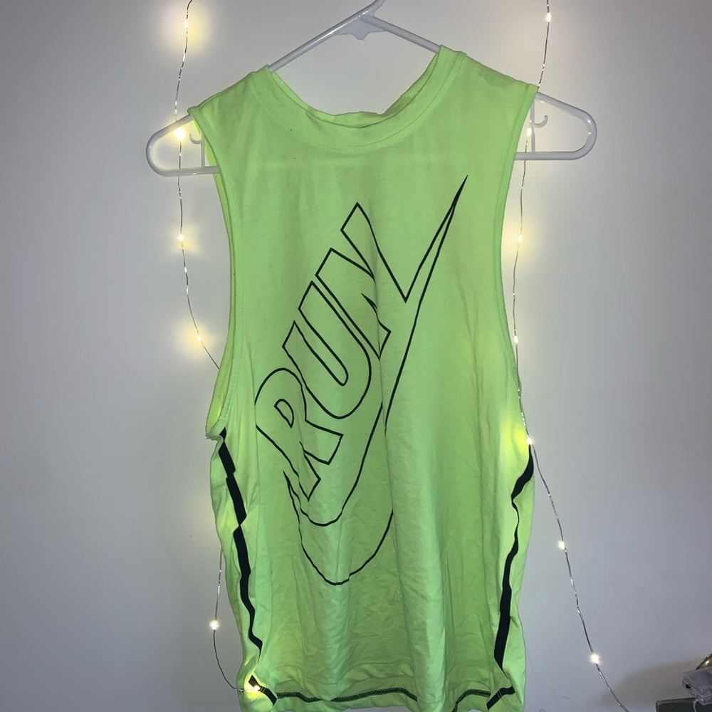 Nike Dri-fit Neon Running Tank Size S
